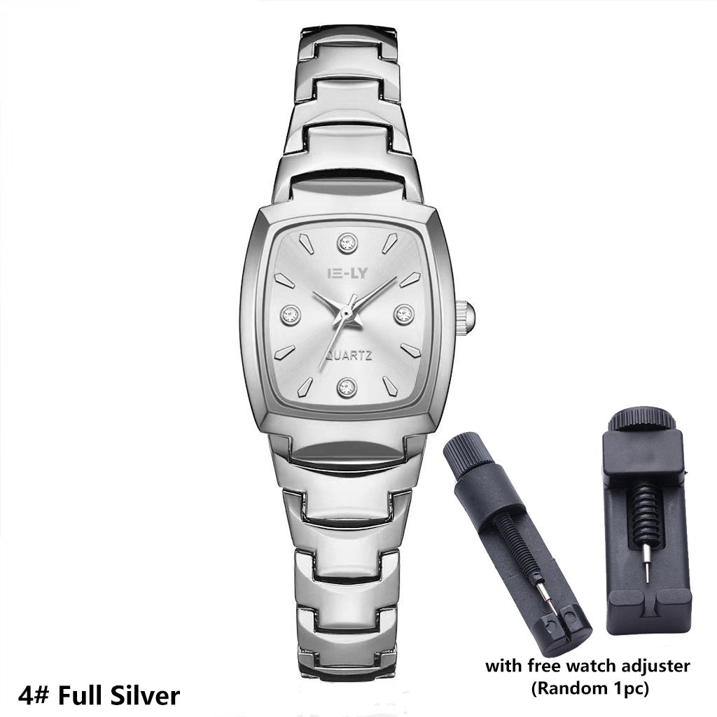 Fashion Lady Watch Steel Band Girl Quartz Watch Analog Watch Wrist Watch For Women Birthday Gift Women's Watch Luxury Ladies Watch wristwatch Women bracelet with Watch Adjuster Silver Watch Gold Watch