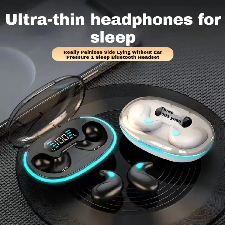 AloTech TWS X55 Wireless Bluetooth Earphones Sleep Invisible Headset Waterproof Noise Reduction Headset With Mic HD Call Mini Sport Game Earpods HIFI Sleep Wireless Earbud Earphone Super Bass Earbuds