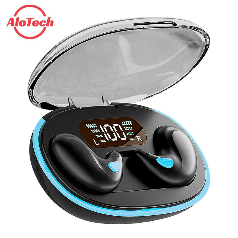 AloTech X55 Wireless Bluetooth Earphones TWS in-Ear Sleep Wireless Earbuds Gaming Earpods Invisible Waterproof Noise Cancelling Bluetooth Headset With Mic Mini Sport Earphones Earphone Bass Earbuds