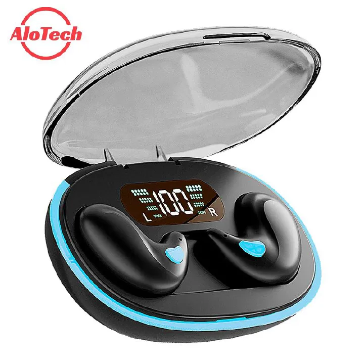 AloTech X55 Wireless Bluetooth Earphones TWS in-Ear Sleep Wireless Earbuds Gaming Earpods Invisible Waterproof Noise Cancelling Bluetooth Headset With Mic Mini Sport Earphones Earphone Bass Earbuds