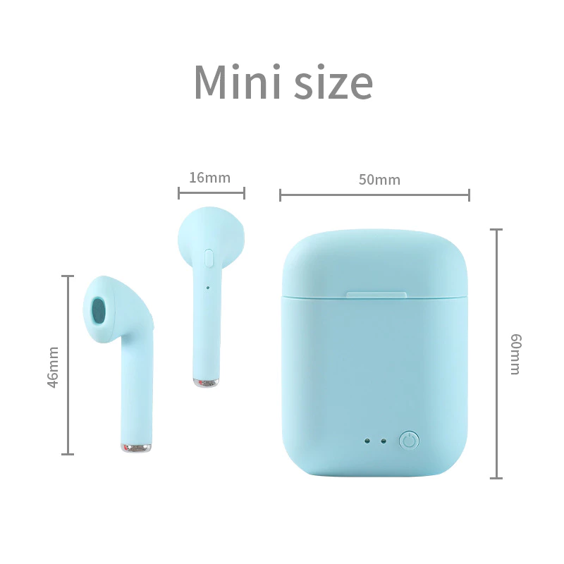 AloTech i12 inpods TWS Bluetooth Wireless Earphone 5.0 Stereo Sound Gaming Earbuds Bluetooth Headphone Run Sports Bluetooth Headset Wireless Earbuds iPhone Earpods Waterproof Touch Control Pods