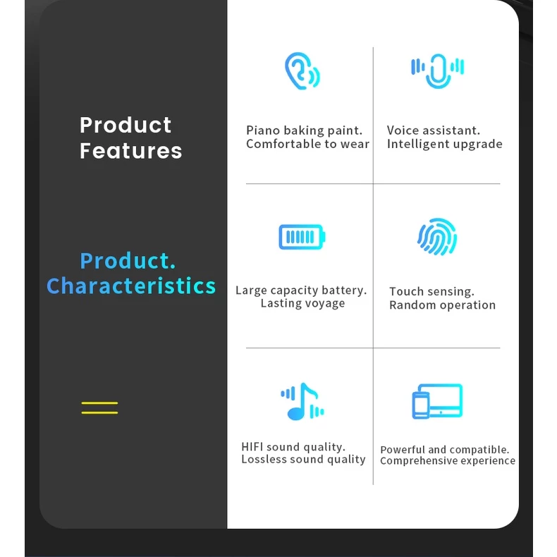 AloTech i12 inpods TWS Bluetooth Wireless Earphone 5.0 Stereo Sound Gaming Earbuds Bluetooth Headphone Run Sports Bluetooth Headset Wireless Earbuds iPhone Earpods Waterproof Touch Control Pods