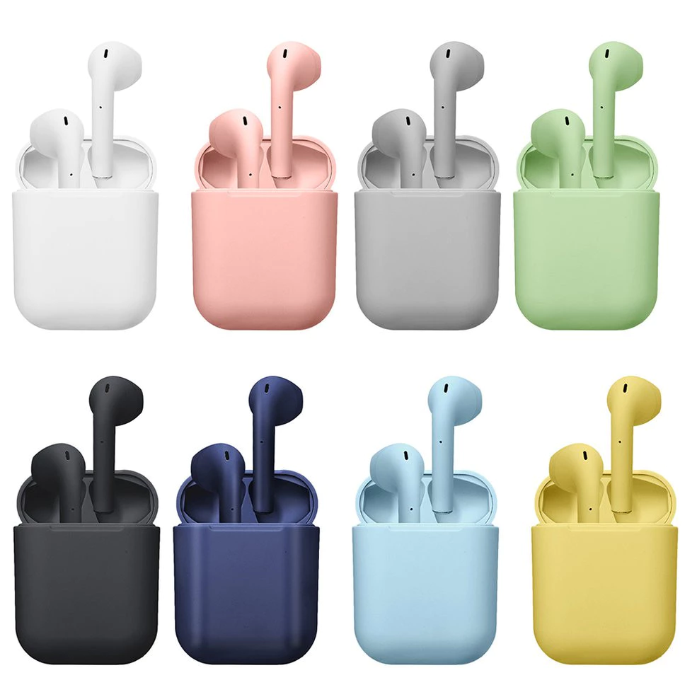 AloTech i12 inpods TWS Bluetooth Wireless Earphone 5.0 Stereo Sound Gaming Earbuds Bluetooth Headphone Run Sports Bluetooth Headset Wireless Earbuds iPhone Earpods Waterproof Touch Control Pods