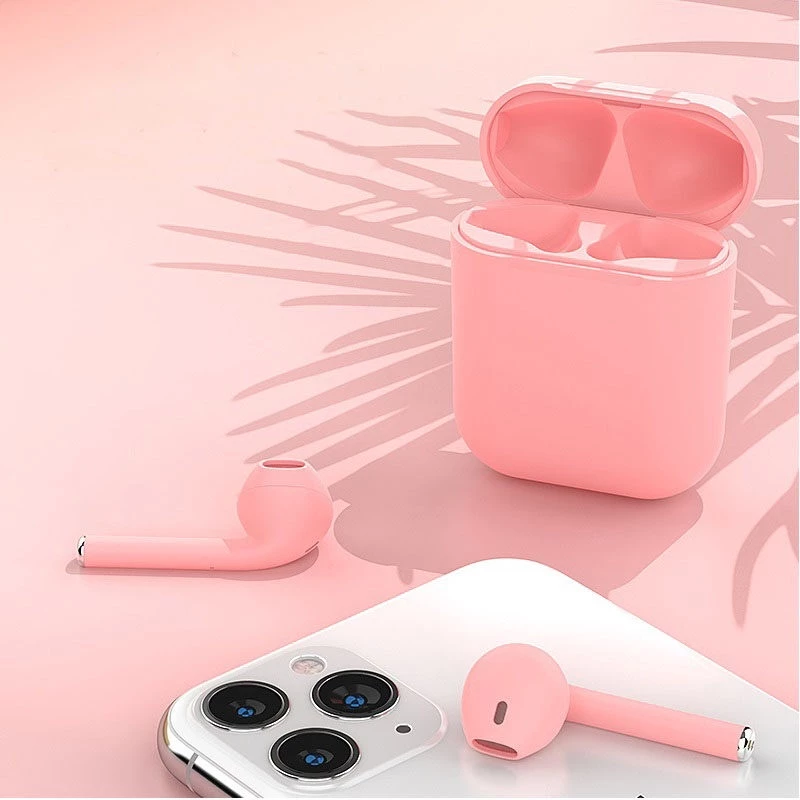 AloTech i12 inpods TWS Bluetooth Wireless Earphone 5.0 Stereo Sound Gaming Earbuds Bluetooth Headphone Run Sports Bluetooth Headset Wireless Earbuds iPhone Earpods Waterproof Touch Control Pods