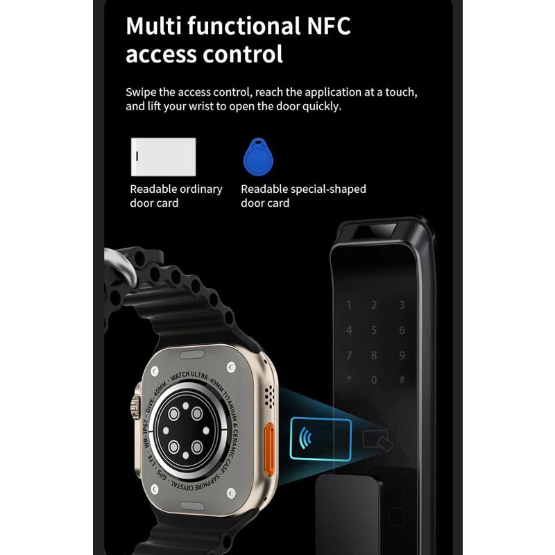 S8 Ultra max smart watch watch8 sleep Heart rate Monitor NFC Bluetooth call Smart watch Men sports bracelet Kids Smart watch Couple Watches Fitness Waterproof Smartwatches s8 ultra smart watch for Men