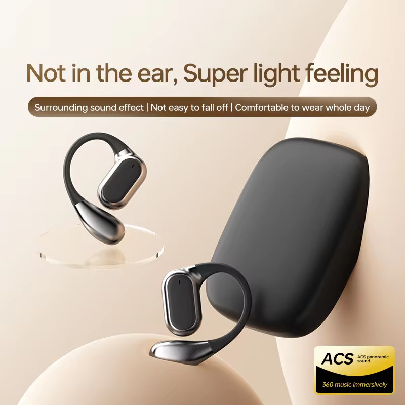 AloTech Earbuds Q11 Bluetooth Wireless Earbuds TWS Hanging Ear Style Earphone Bluetooth 5.4 Touch Control Long Battery Life with Mic HiFi Stereo Sound Waterproof Sports Wireless Earpods BT Headphone