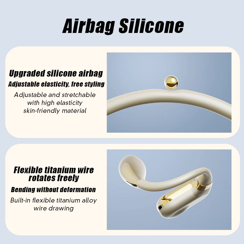 AloTech Earbuds Q11 Bluetooth Wireless Earbuds TWS Hanging Ear Style Earphone Bluetooth 5.4 Touch Control Long Battery Life with Mic HiFi Stereo Sound Waterproof Sports Wireless Earpods BT Headphone