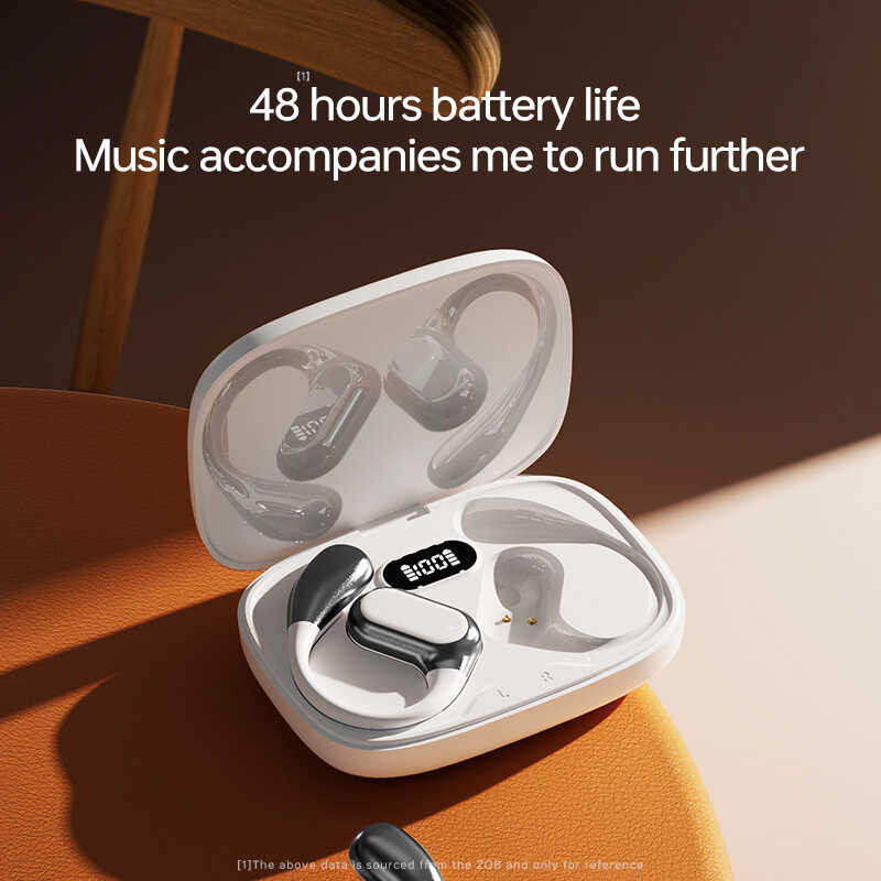 AloTech Earbuds Q11 Bluetooth Wireless Earbuds TWS Hanging Ear Style Earphone Bluetooth 5.4 Touch Control Long Battery Life with Mic HiFi Stereo Sound Waterproof Sports Wireless Earpods BT Headphone