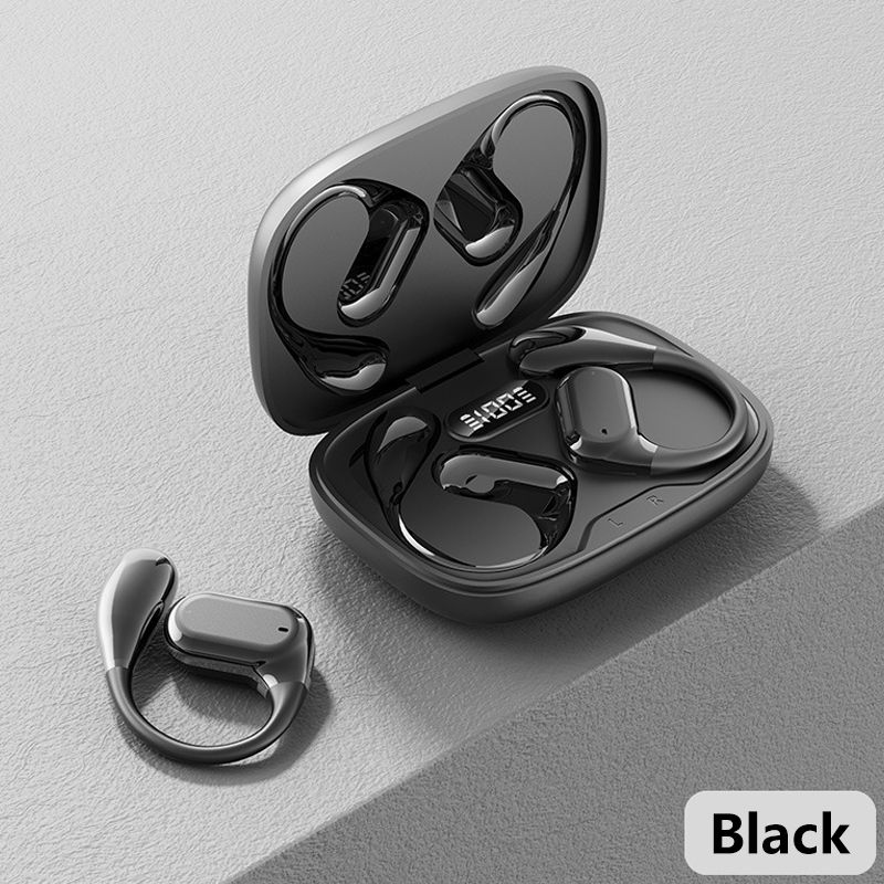 AloTech Earbuds Q11 Bluetooth Wireless Earbuds TWS Hanging Ear Style Earphone Bluetooth 5.4 Touch Control Long Battery Life with Mic HiFi Stereo Sound Waterproof Sports Wireless Earpods BT Headphone
