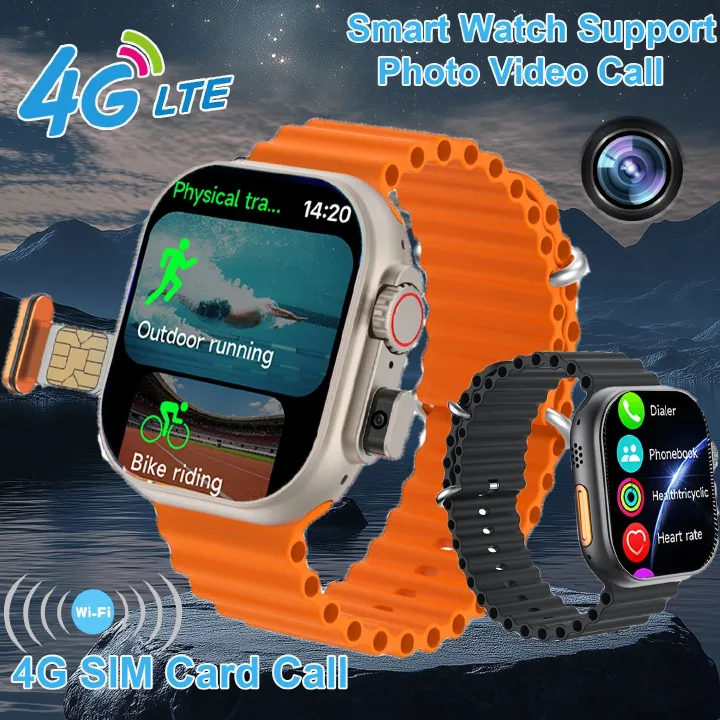 New T83 Pro Smart Watch With SIM Card Slot Camera Video Call Bluetooth Call Smart Watch IP67 Waterproof Smart Watch Men Heart Rate Fitness Tracker Sports Smart Watch Woman Smartwatch Kids Smartwatches
