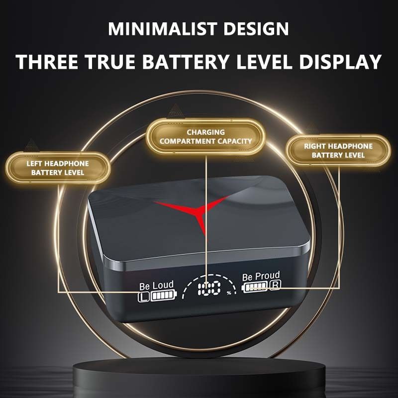 M90 Pro TWS Bluetooth Earphones Wireless Headphones Touch Control Gaming Headsets HIFI Stereo Sound Noise Reduction With Mic Original Wireless Headphones Sliding Cover Bluetooth Earpods Sports Earbuds