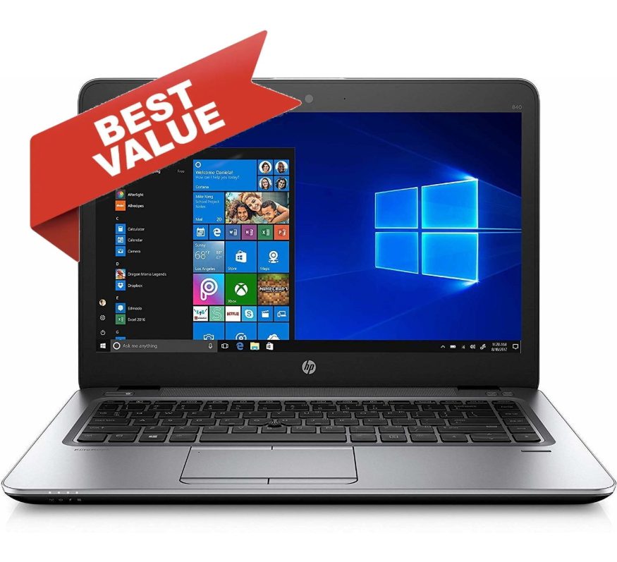 {LIMITED OFFER} HP EliteBook 840 G3 Laptop Intel Core i5 8GB RAM + 256GB SSD Storage 14” inch Display Refurbished Business Laptops PC Notebook High Quality Windows Computer