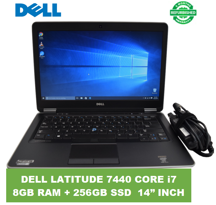 [Core i7+8gb+256gb+14''] DELL LATITUDe 7440 Laptop Core i7 8GB Ram / 256GB SSD 14" Powerful Refurbished Laptops Notebook pc Windows Grade A Reliable Computer Limited Time Offer