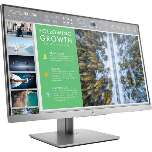 The HP EliteDisplay E243 is a sleek, high-performance 23.8-inch Full HD monitor, designed for productivity and comfort. With ultra-thin bezels and a 3-sided micro-edge display, it offers a seamless