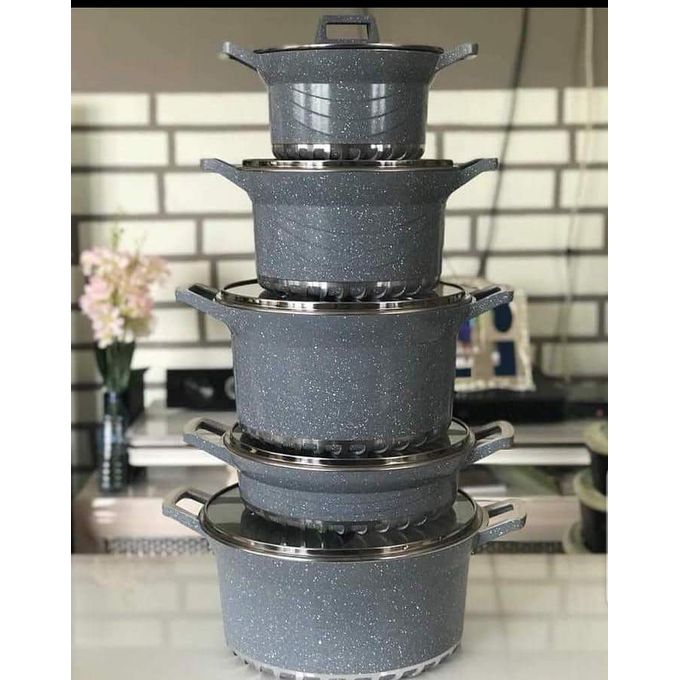 Bosch 10pcs German Granite Nonstick, Heavy Duty, Cooking Pots