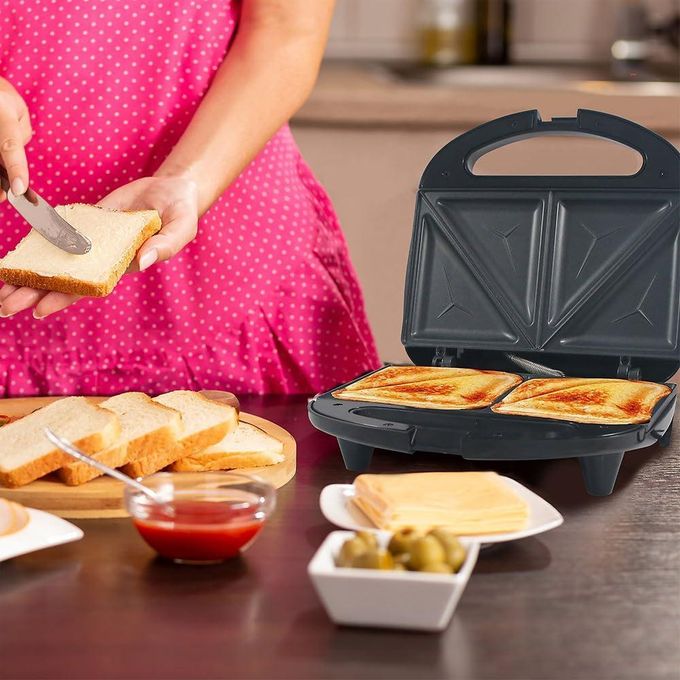 Sokany Electric 2 Slice Sandwich Maker with Non-Stick Plates