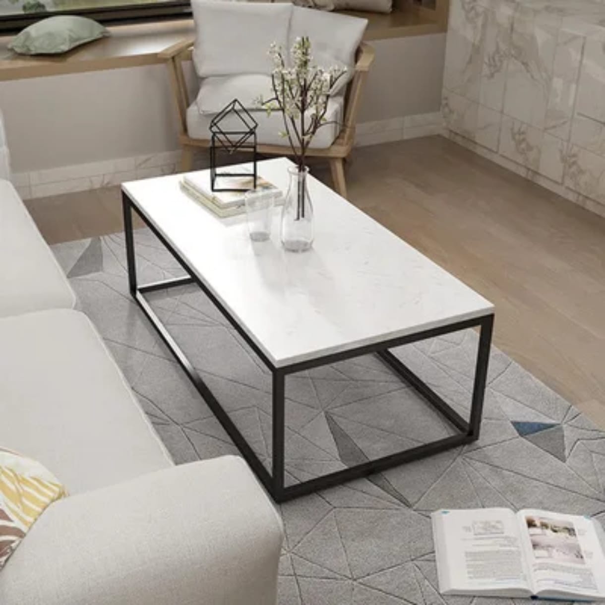 Felly Coffee Table Black and white