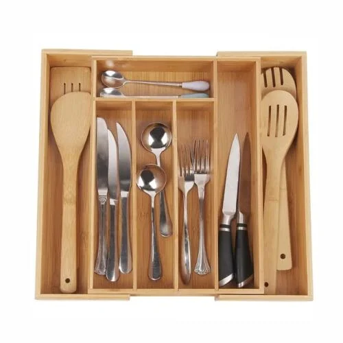 Expandable Bamboo drawer/cutlery organizer