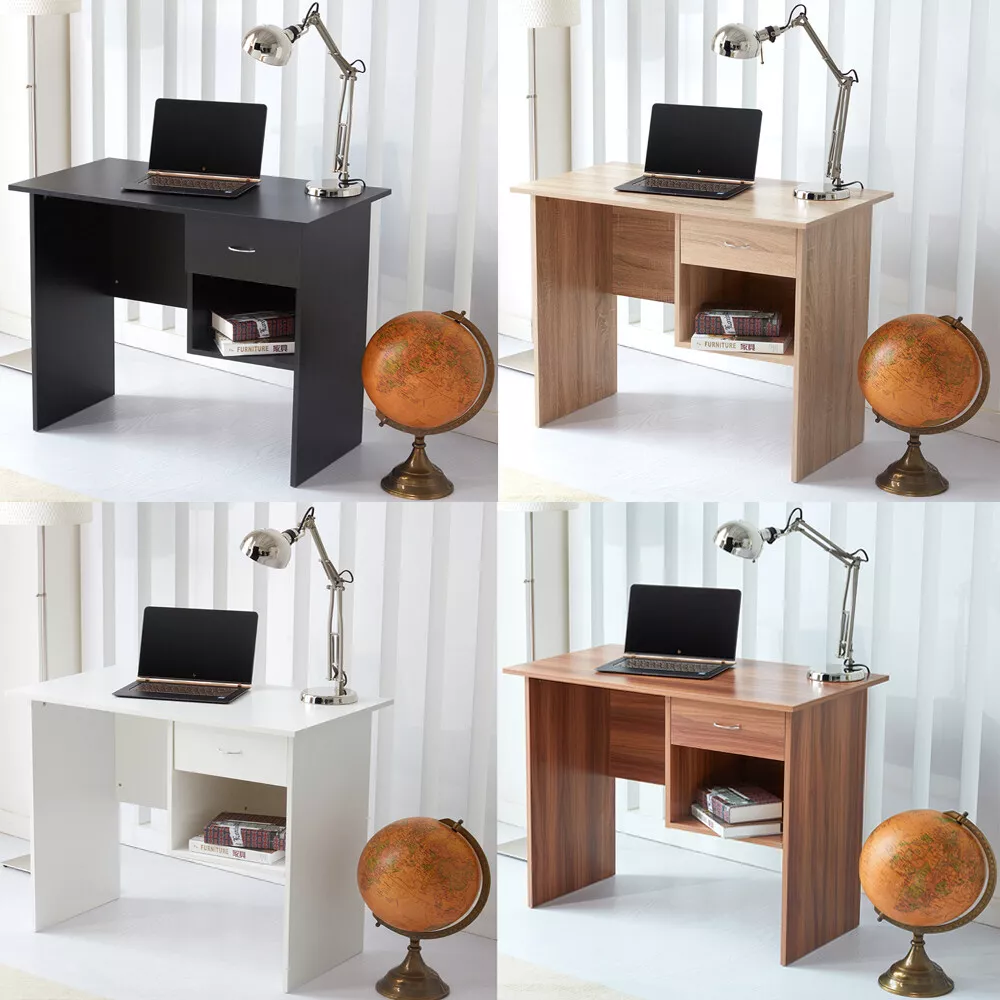 Aneto Office Desk 0.9M – Compact White Oak Desk for Home or Office Use