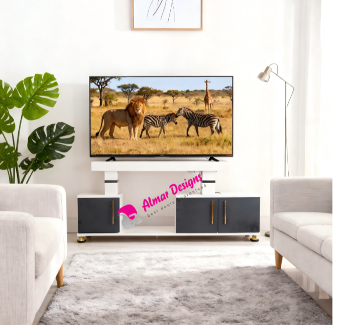 【PROMOTION!】 Istanbul 2 Modern TV STAND With LED Lights Tv Stands Furniture High Quality Durable Classic Tv Unit