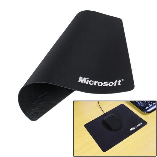 Microsoft Black Non-slip Water Resistant Microsoft Mousepad Mouse Pad