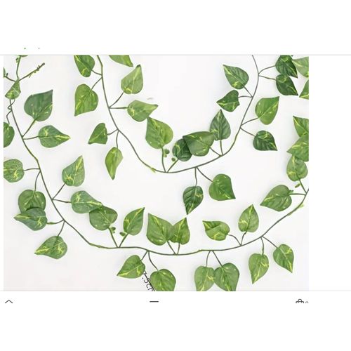 Affordable 2M Green Artificial Hanging Vine-aesthetic Single Strand Ivy Garland For Living Room, Bedroom, And Bathroom Décor