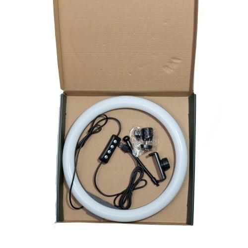 12/10 Inch Ring Light With Tripod Stand - Dimmable Beauty Ringlight For Selfie Live Stream/Makeup/Youtube/Tiktok Video Black L 2m 50W
