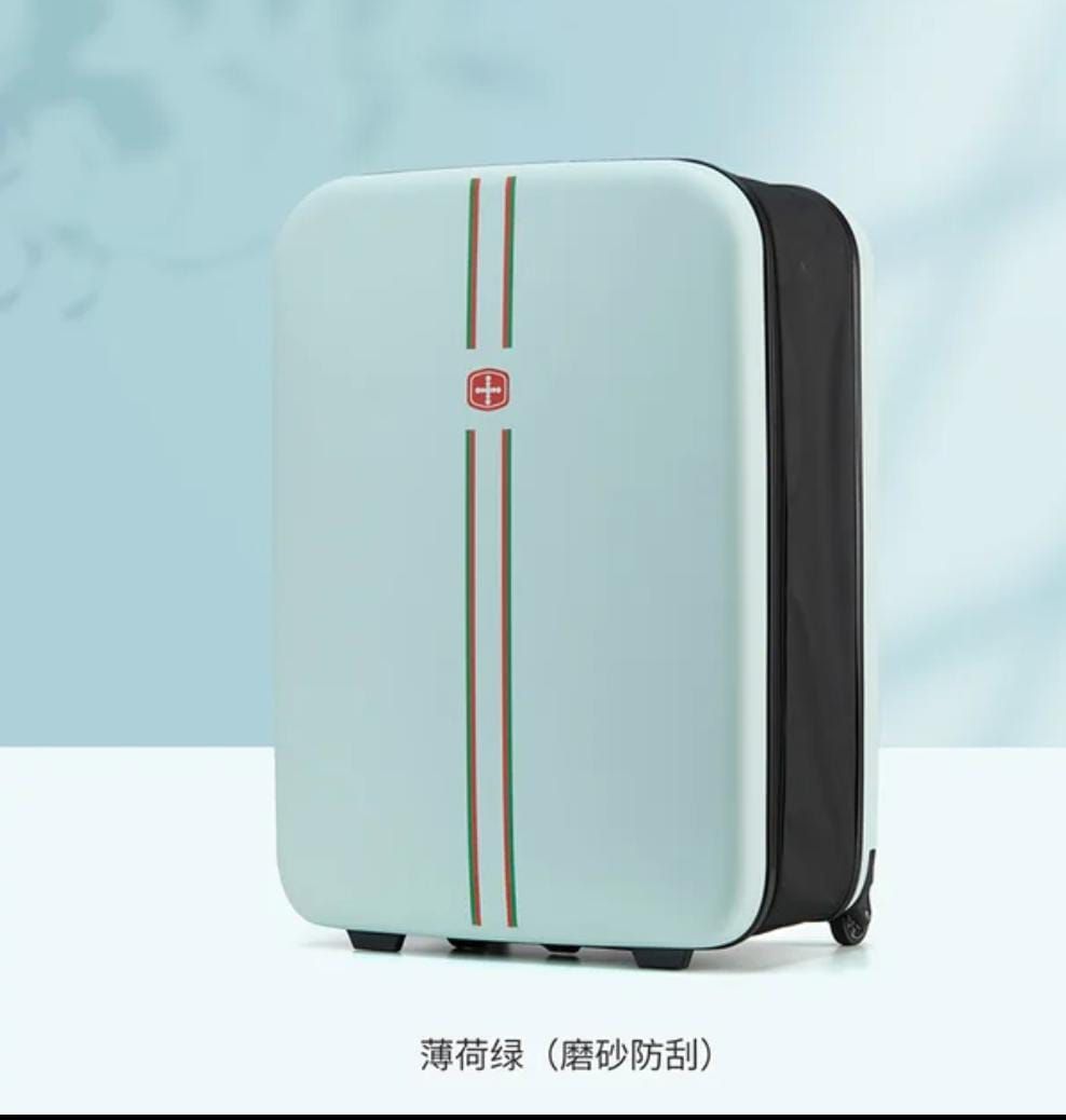 Collapsible travel luggage bag with wheels & lock
🔐. Size: 24 inches 


Color: white only