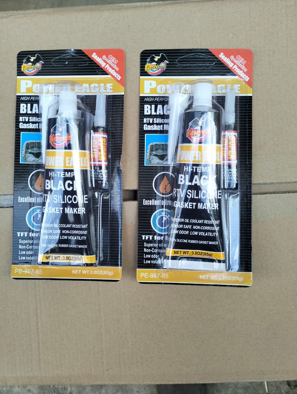 POWER EAGLE HI-TEMP BLACK RTV SILICONE GASKET MAKER
