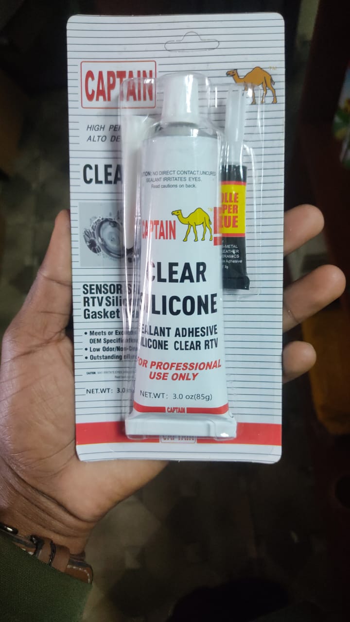 CAPTAIN CLEAR SILICONE SEALANT ADHESIVE 85GMS