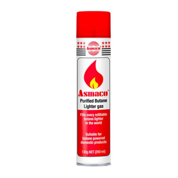ASMACO PURIFIED BUTANE LIGHTER GAS 250ML