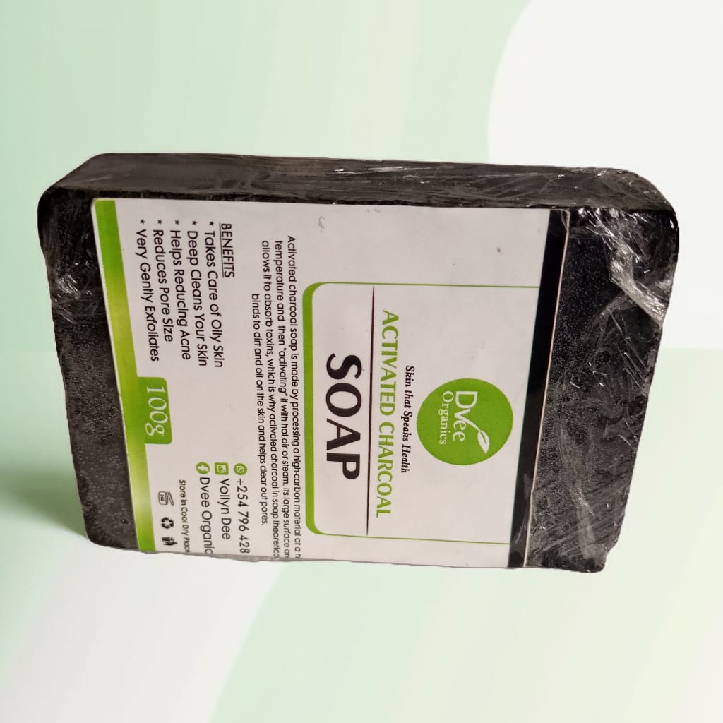 Activated Charcoal Soap - Dvee Organics. Detoxifying Oily Skin Soap
