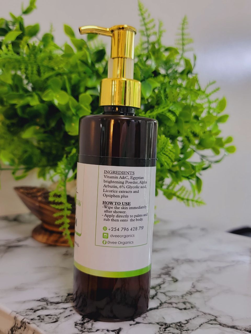 Secret Glow Body Cream - Dvee Organics - For Uniform Bright and Radiant Skin Tone