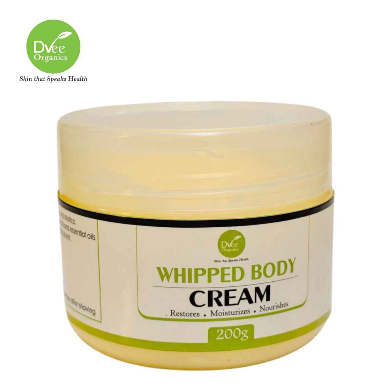 Whipped Body Cream - Dvee Organics - Skin Softening, Heals dry Skin, Clears Stretch Marks