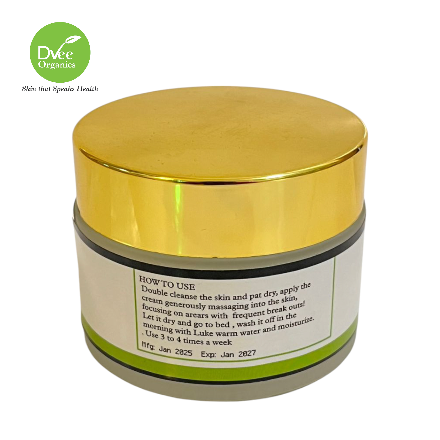 Overnight Acne Mask -  Skin Healing Formula for Acne, Rashes, Sunburn, Skin Irritation