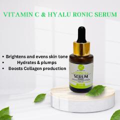 Dvee Organics Vitamin C Serum with Hyaluronic Acid - Dvee Organics - Brightening Serum with Anti Aging Benefits