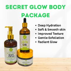 Dvee Organics Secret Glow Body Package - Dvee Organics - Clears Blemishes, Tones Skin Color ,Leaving the Skin Looking Radiant and Glowing