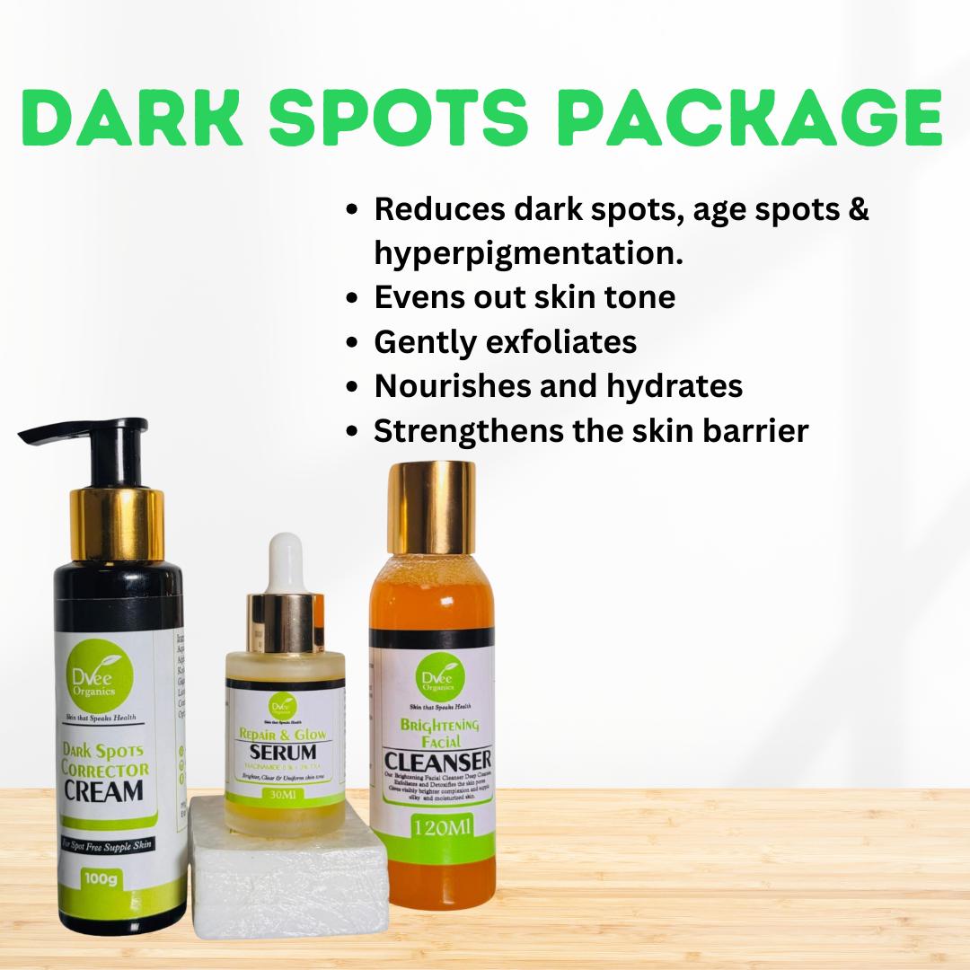 Dark Spots and Hyperpigmentation Package - Dvee Organics - Effective Spots and Pigmentation Remedy