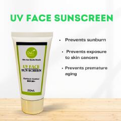 Dvee Organics UV Face Sunscreen SPF 50+ - Dvee Organics - Mineral Sunscreen with No White Cast/Non Comedogenic (