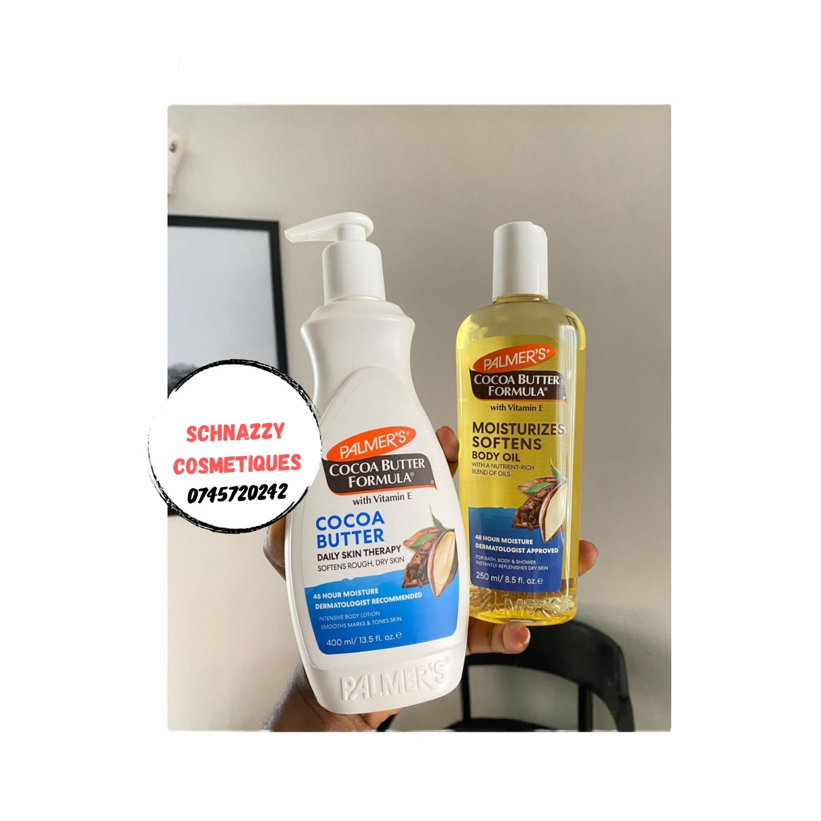 400ml PALMER'S Daily Body Lotion - (COCONUT OIL HYDRATE, COCOA BUTTER HEALING , RAW SHEA BUTTE R NOURISH)