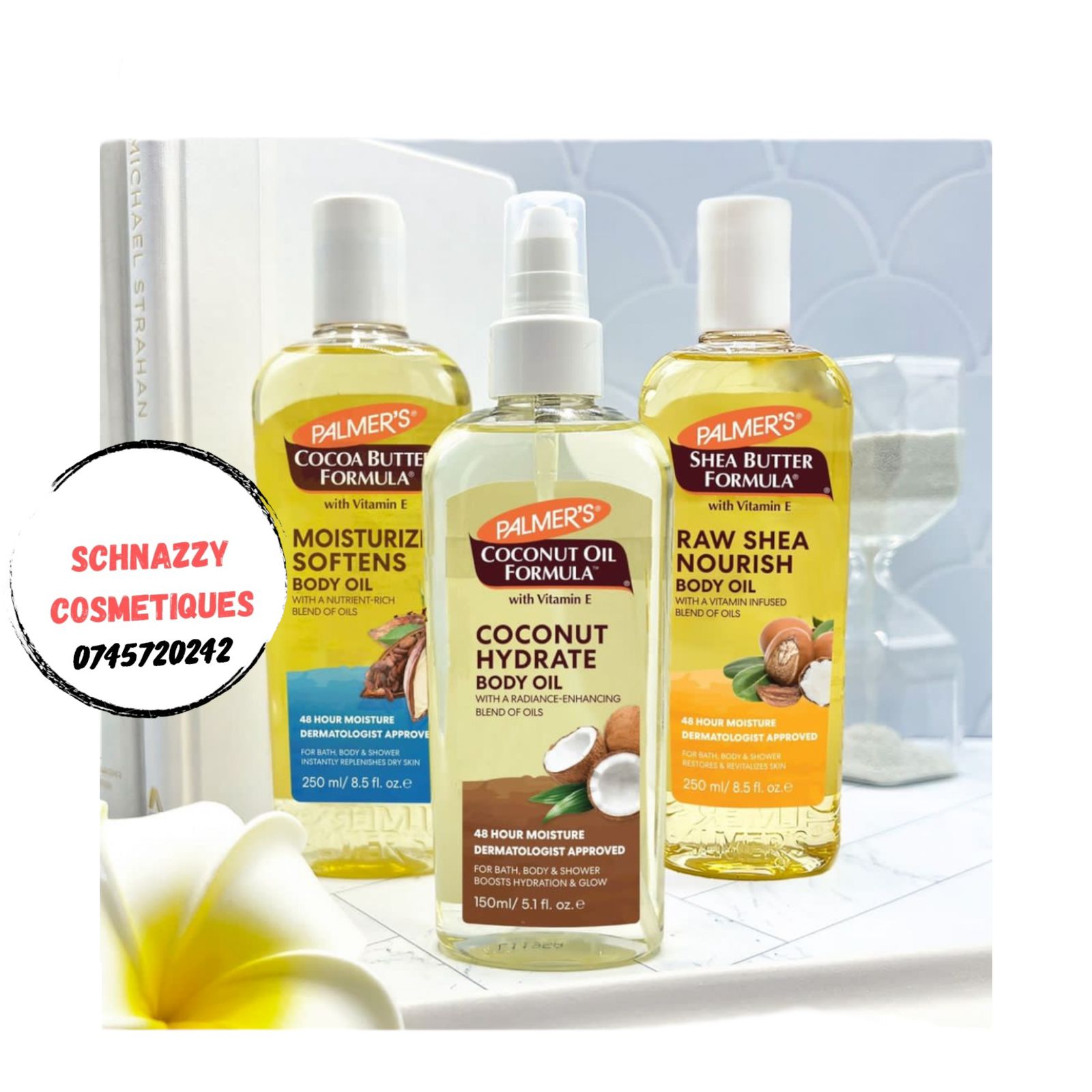 250ml Palmer's Body Oil Formula (Coconut Oil, Cocoa Butter, Raw Shea Butter) 48 Hour Moisture Blend of Oils