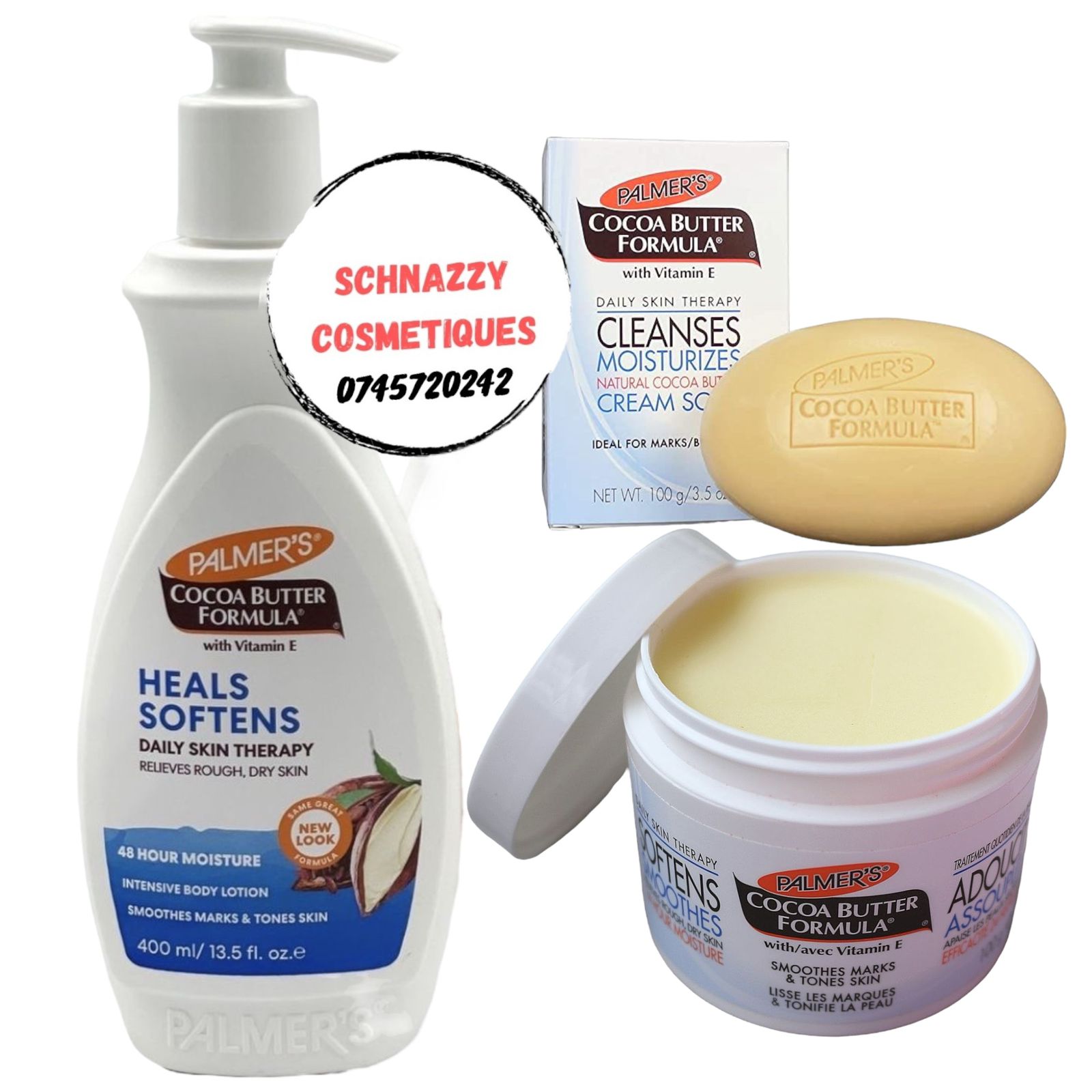PALMER'S Cream 100g (COCOA BUTTER FORMULA HEALS SOFTENS,  RAW SHEA NOURISH, COCONUT HYDRATE)