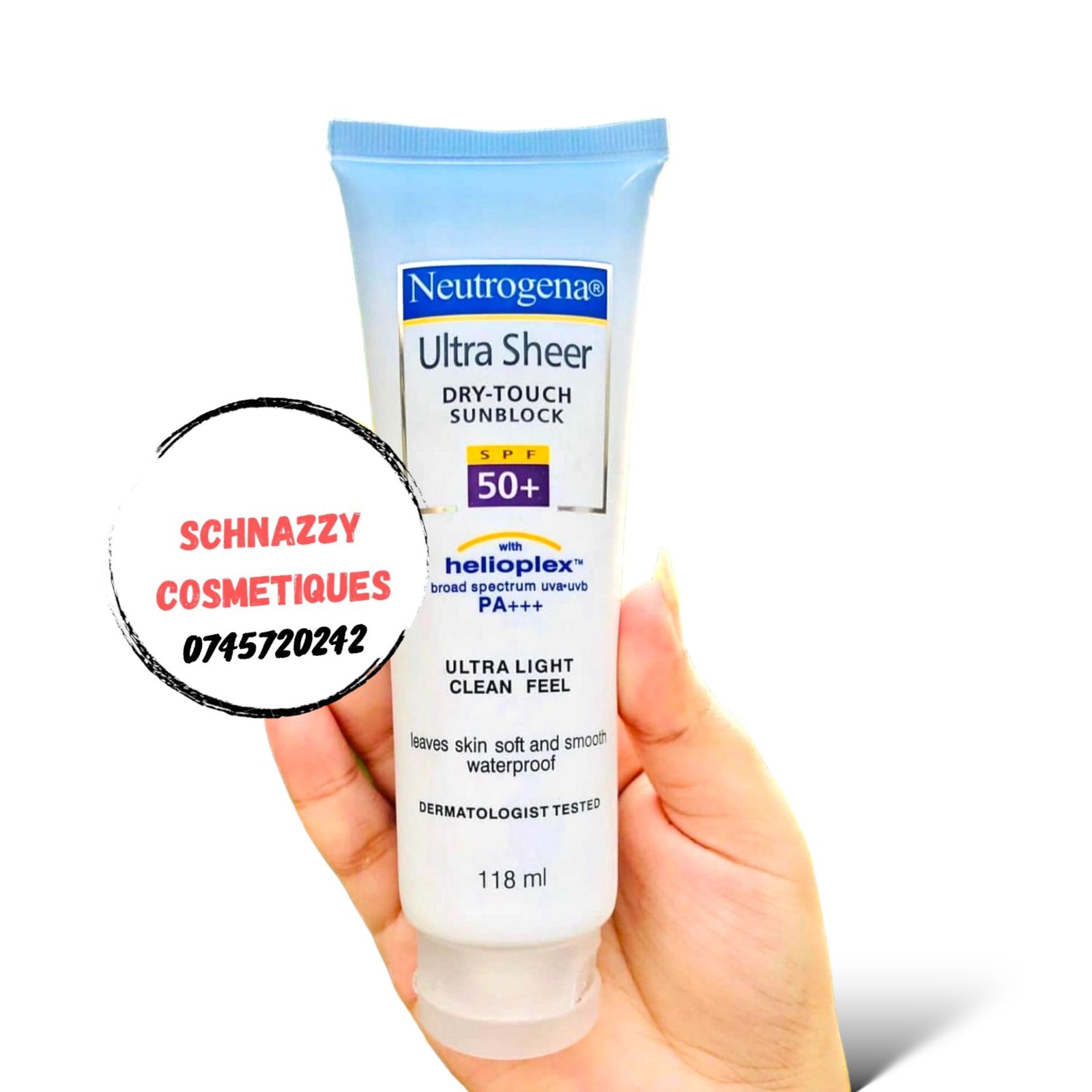 Neutrogena Sunscreen Suncream No White Cast Clean Feel Lightweight Quick Absorbing Non-Greasy Sunprotection Layers Invisibly under Makeup (SPF 50 , SPF 65) Neutrogena SPF Sunscreen