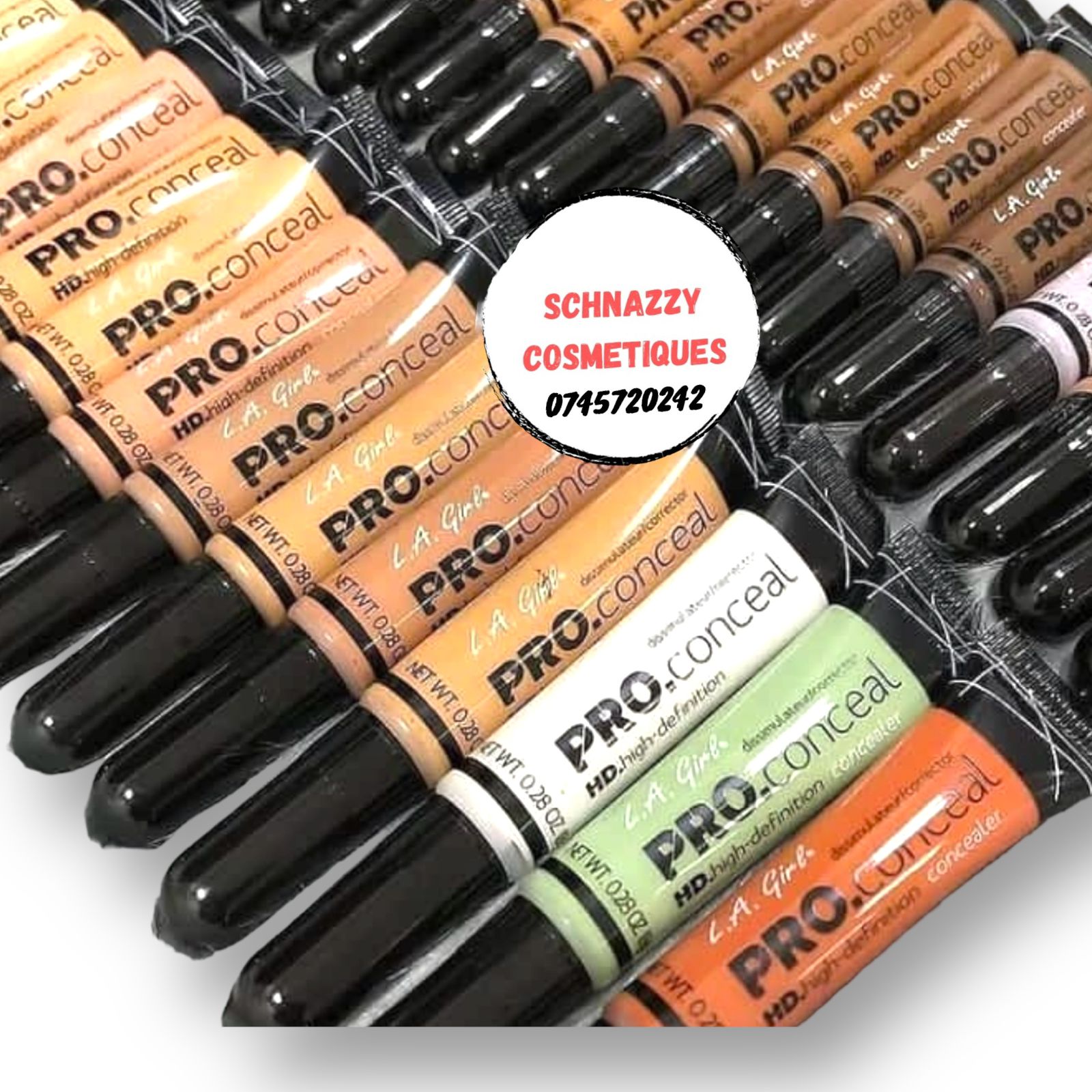 1pc Matte LA L.A GIRL Pro-Concealer (GREEN YELLOW ORANGE WHITE CORRECTORS, TOFFEE / FAWN / COOLTAN / DARK COCOA) Full Coverage