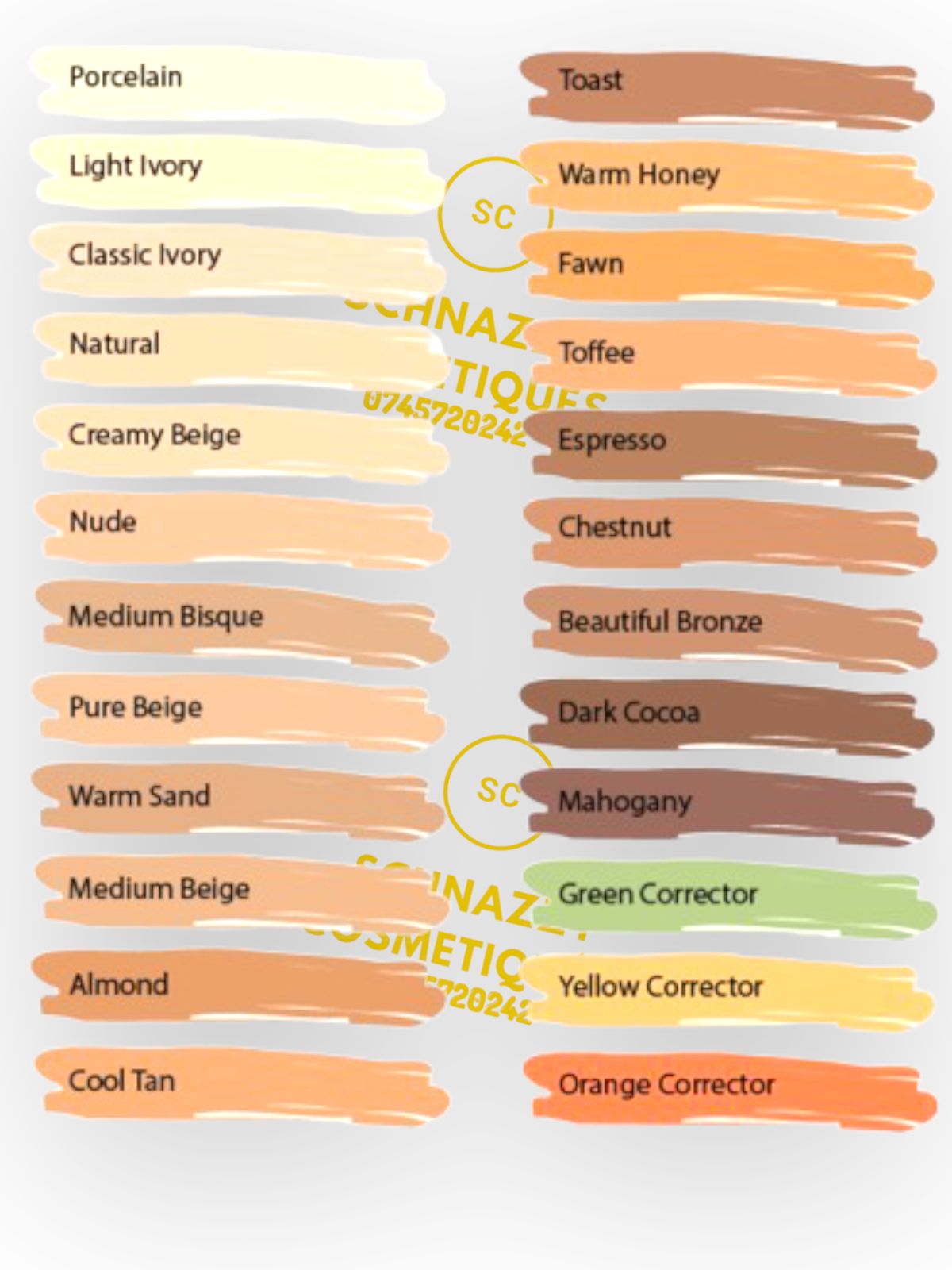 1pc Matte LA L.A GIRL Pro-Concealer (GREEN YELLOW ORANGE WHITE CORRECTORS, TOFFEE / FAWN / COOLTAN / DARK COCOA) Full Coverage view 7