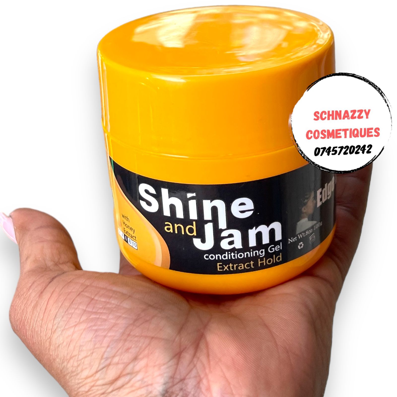 SHINE N JAM Conditioning Gel Extra Hold with Honey Extract 8oz 100g For Maximum Hold, Waves, Locks, Twists