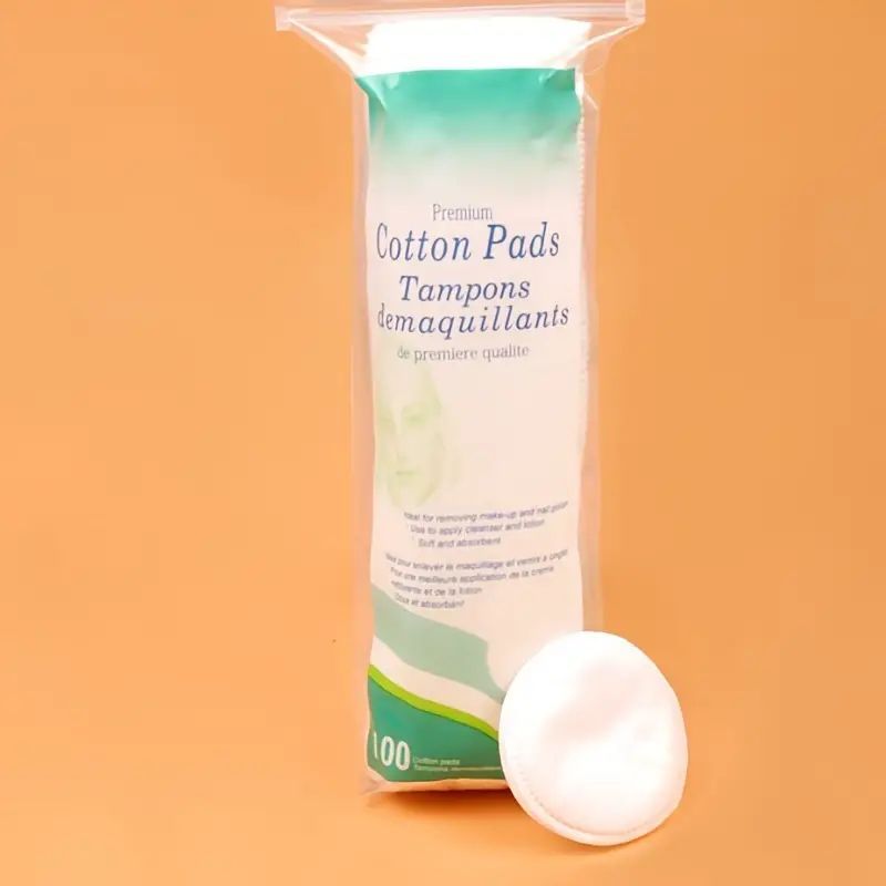 Hypoallergenic Exfoliating Pads Fine Cotton Wool Pads for Cleansers Toners Sensitive Face Clean Makeup Remover Soft Gentle Highly Absorbent Clean Facial Cotton Pads Perfectly Cleans Delicate Skin