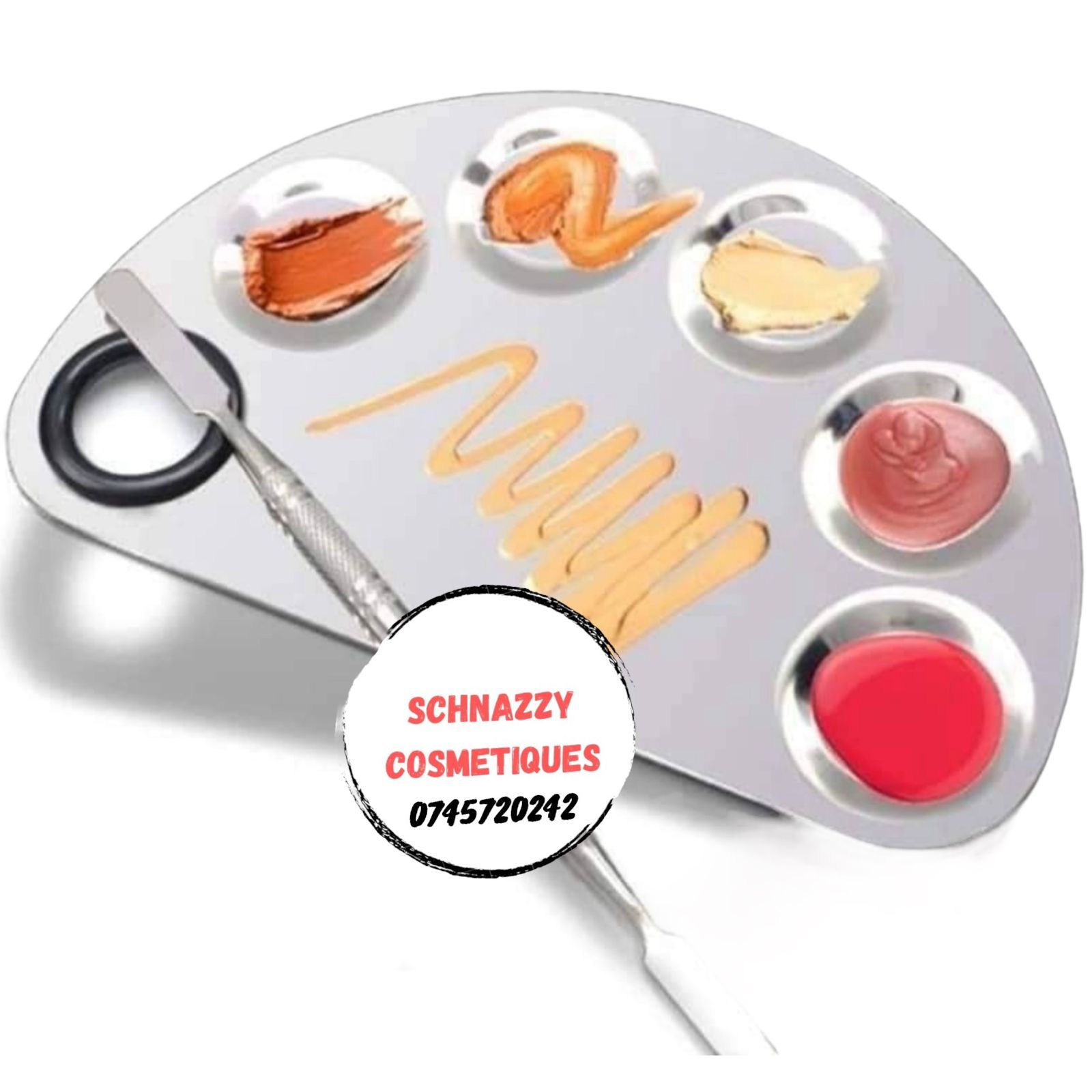 Makeup Blending Tray Foundation Tray Stainless Steel Easy to Clean Professional Makeup Tools for Beginners MUA Makeup Artist
