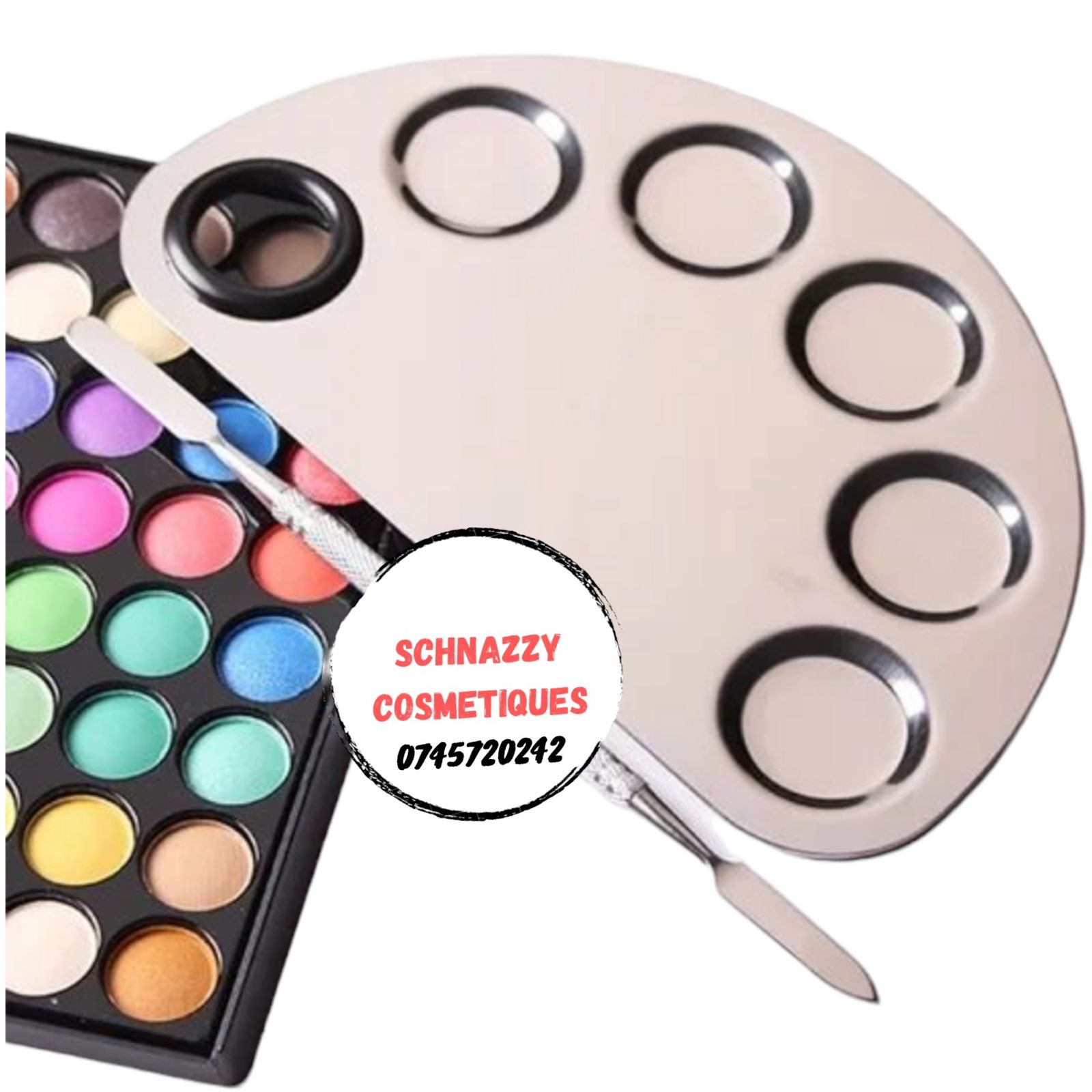 Makeup Blending Tray Foundation Tray Stainless Steel Easy to Clean Professional Makeup Tools for Beginners MUA Makeup Artist
