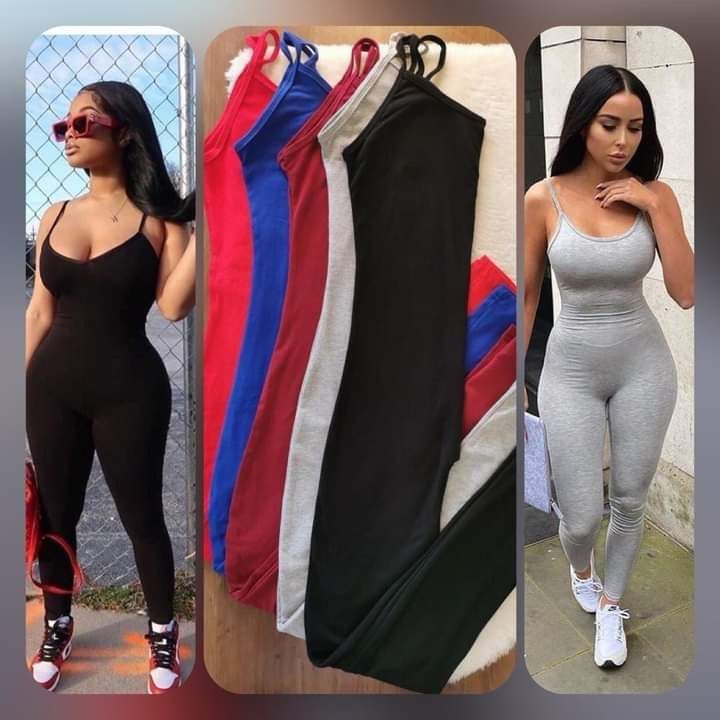 1pc Women Jumpsuit Casual Fashion One Piece Tank Top JumpSuit Everywhere Wear Ladies Baddie Trendy ONE SIZE FITS (8-14) High Stretch Best for Size 8-14 Best Colors Navy Maroon Brown Grey Mustard